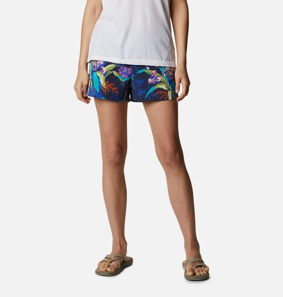 Columbia Sandy River II Shorts Blue For Women's NZ43129 New Zealand